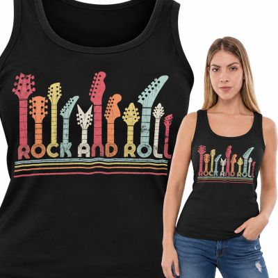 TANK TOP DAMSKI HORROR  ROCK AND ROLL